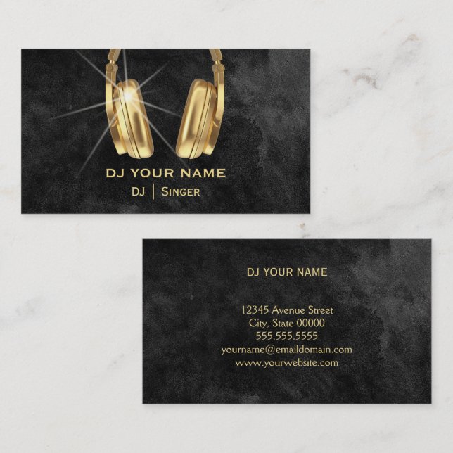 DJ  Business Card (Front/Back)