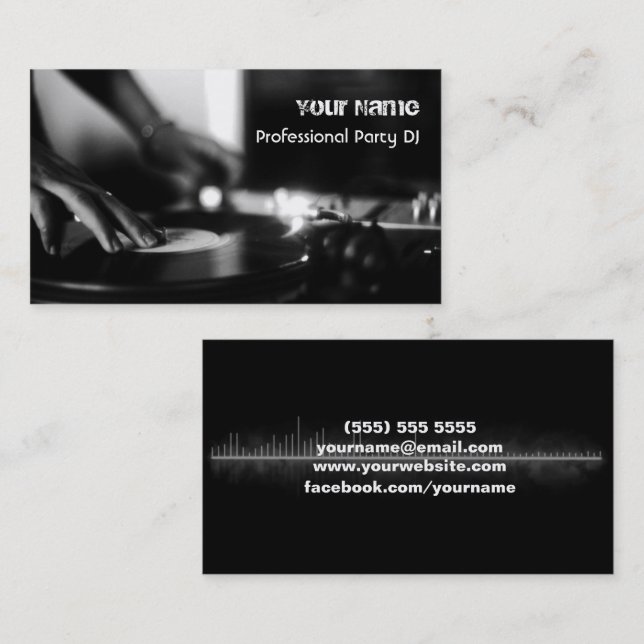 DJ  Business Card (Front/Back)