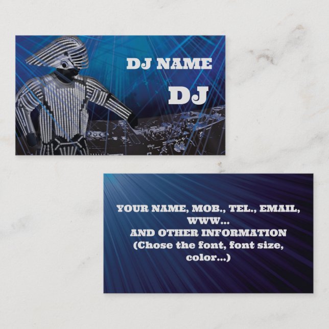 DJ Business Card (Front/Back)