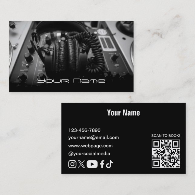 DJ  Business Card (Front/Back)