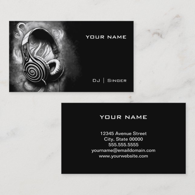 DJ  Business Card (Front/Back)