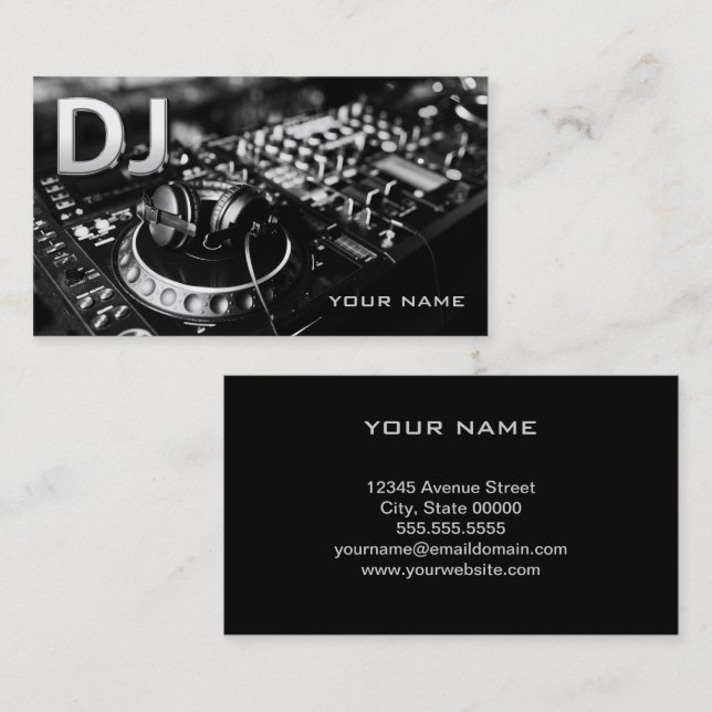 DJ  Business Card (Front/Back)