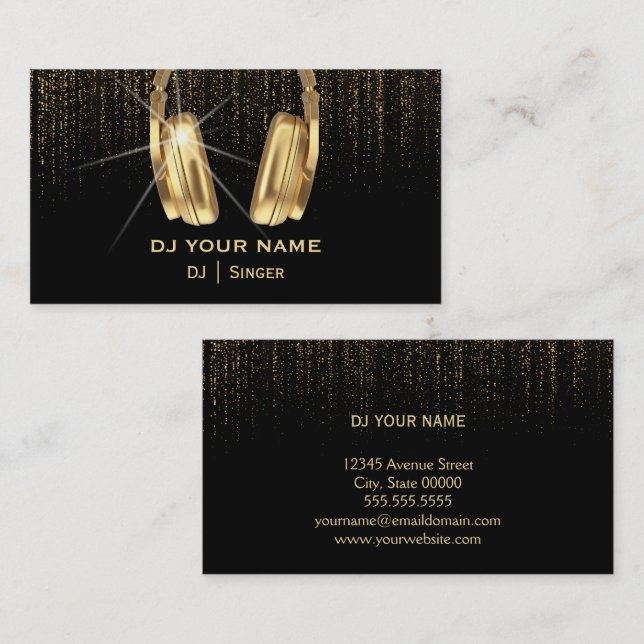 DJ  Business Card (Front/Back)