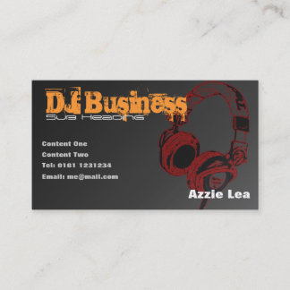 DJ Business Card - customisable