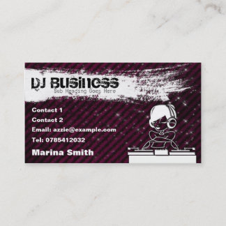 DJ Business Card [female] - customisable