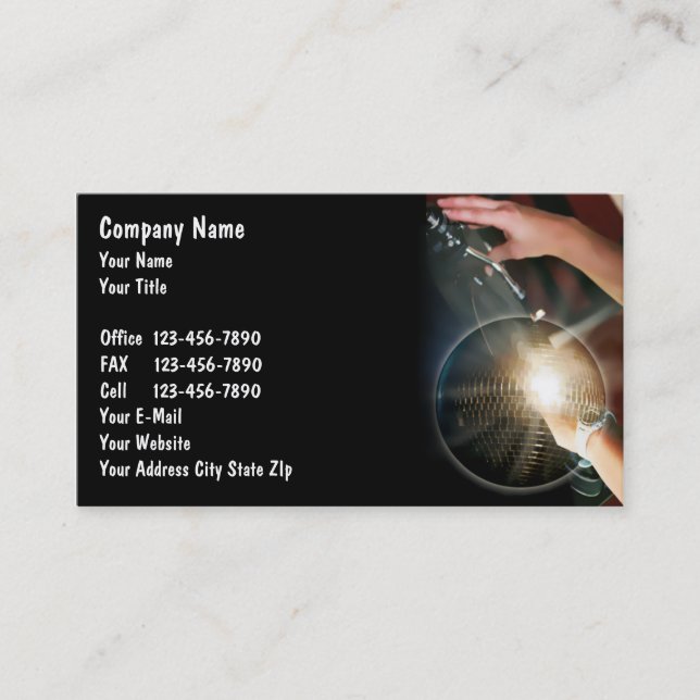 DJ Business Cards (Front)