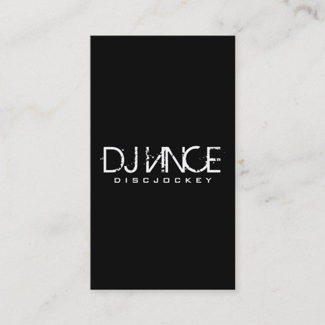 DJ - Business Cards (Front)