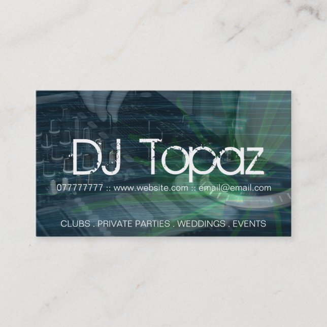 DJ Business Cards (Front)