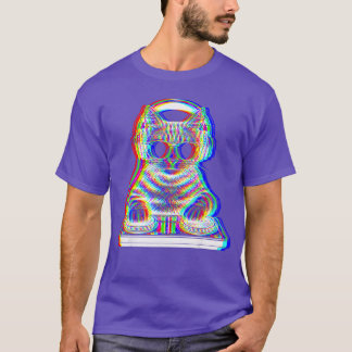 DJ Cat EDM Music Funny Gifts For Cat Lover Men Wom T-Shirt