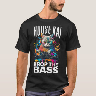 DJ Cat EDM Rave Outfits Vaporwave Clothing Dub Tec T-Shirt