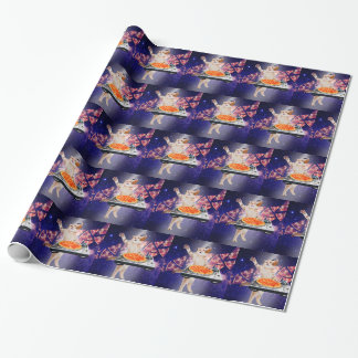DJ Cat Turntable Mixer Wrapping Paper