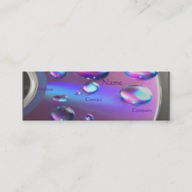 DJ CD MINI BUSINESS CARD (Front)
