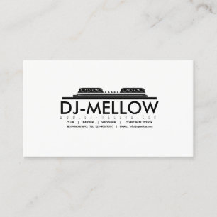 DJ CD Turntable Business Card
