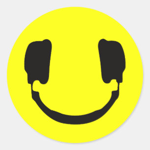 DJ CLASSIC ROUND STICKER