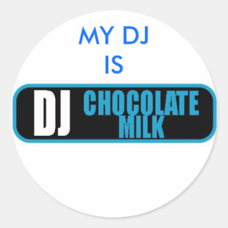 DJ CM, MY DJIS CLASSIC ROUND STICKER