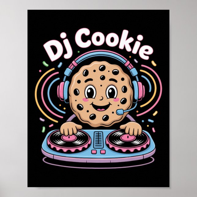 Dj Cookie Christmas Dj Vibes  Poster (Front)