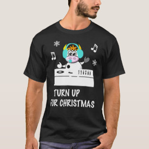 Dj Cow Play Music Christmas For Women Men T-Shirt