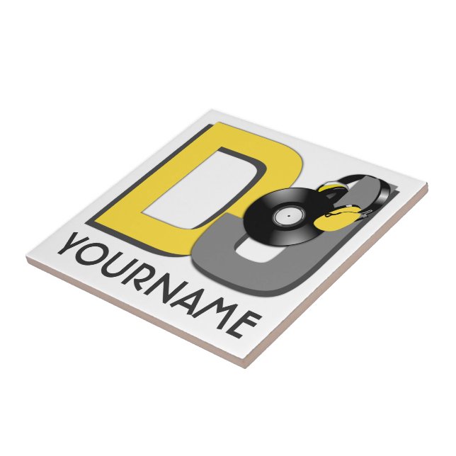 DJ custom ceramic tiles (Side)