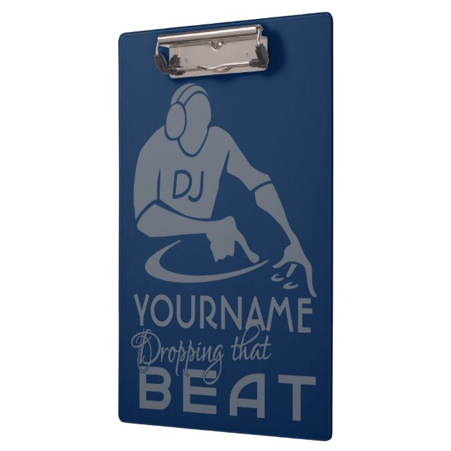 DJ custom colour & monogram clipboard (Left)