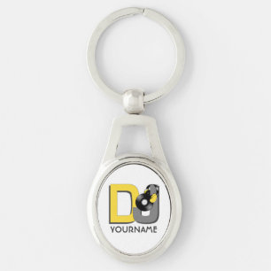 DJ custom colour & monogram key chain
