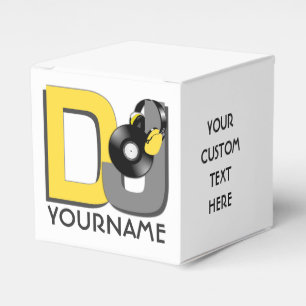 DJ custom favour boxes