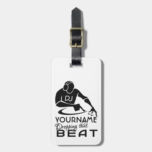 DJ custom luggage tag (Front Vertical)
