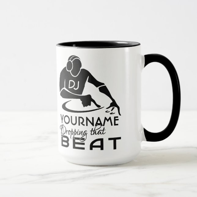 DJ custom mug - choose style (Right)