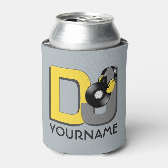 DJ custom name & colour can cooler (Can Front)