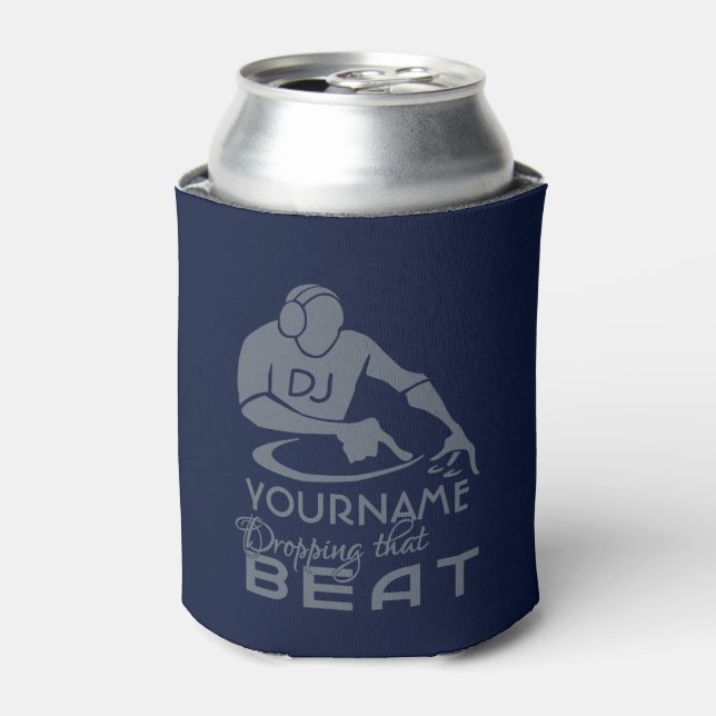 DJ custom name & colour can cooler (Can Front)