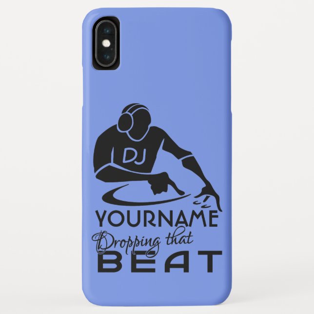DJ custom name & colour phone cases (Back)