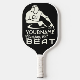 DJ custom name & colour Pickleball Paddle