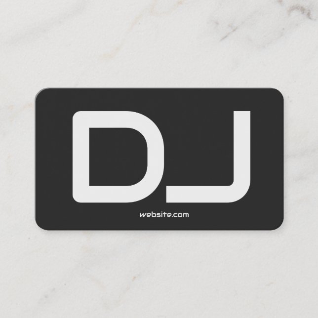DJ Custom QR Code Premium Calling Card (Front)