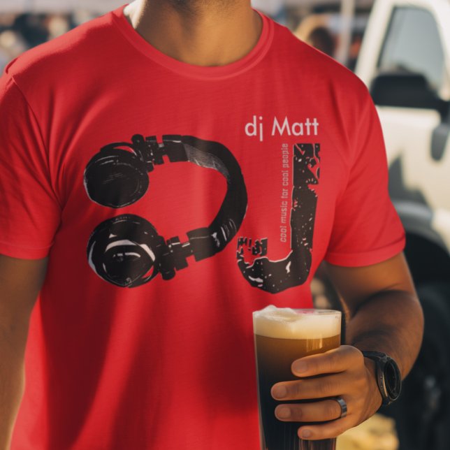 DJ d.j. Music HeadPhone T-Shirt (Creator Uploaded)