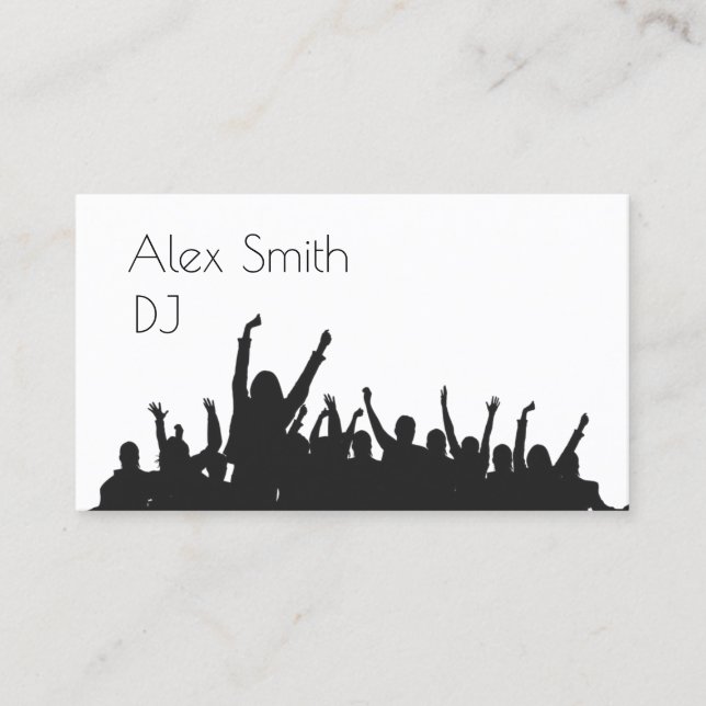 dj dance business card (Front)