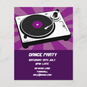 DJ Dance Party Nightclub disco Flyer