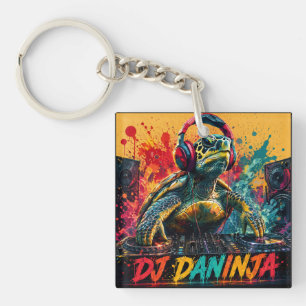 DJ DANINJA DOUBLE SIDED KEY RING