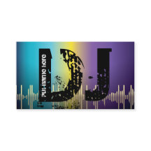 DJ Disc jockey business cards