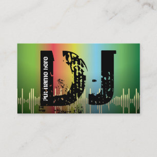 DJ Disc jockey business cards