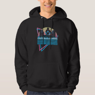 Dj Disc Jockey Retro Caution DJ At Work Hoodie