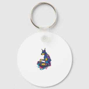 DJ Doberman � Club Vibe Party Dog Key Ring