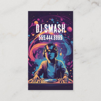 Dj Entertainment Business Card 
