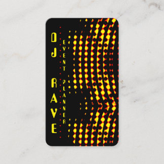 DJ Event Planner Business Card