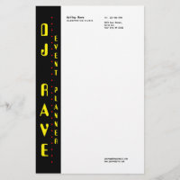 DJ Event Planner Stationery