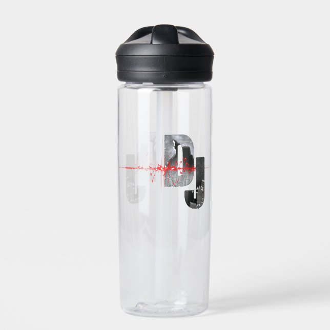 DJ.  Feel the music   Water Bottle (Front)