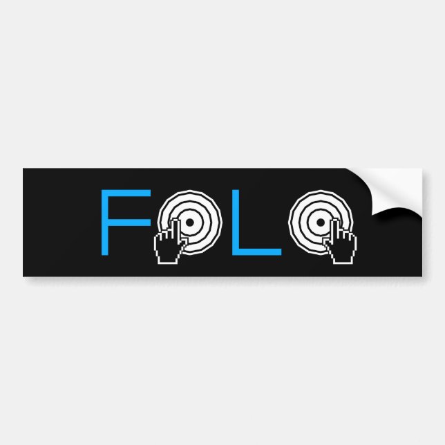 DJ FoLo Bumper Sticker (Front)