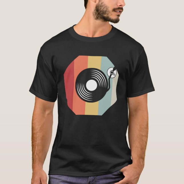 DJ  for Mens Graphic Techno Discjockey Disc Jockey T-Shirt (Front)