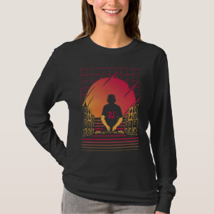DJ for Mens Graphic Techno Discjockey Disc Jockey T-Shirt