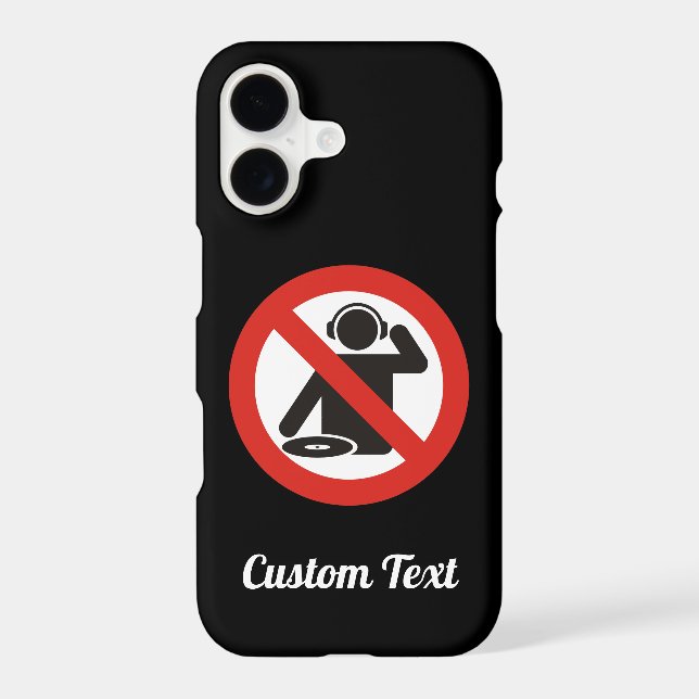 DJ free zone Case-Mate iPhone Case (Back)