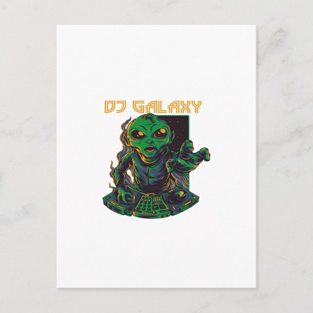 DJ GALAXY POSTCARD (Front)
