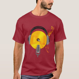 DJ Gold Disc Vinyl Music Mixing deejay Musician T-Shirt